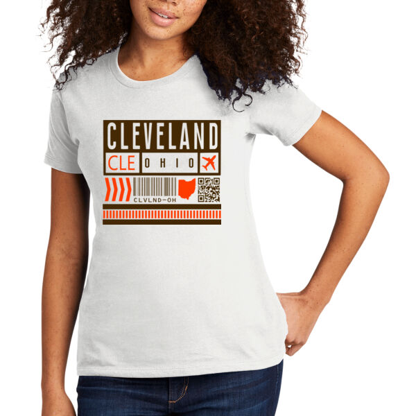 Cleveland Ticket - Women's Premium Cotton T-Shirt Thumbnail