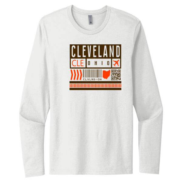 Cleveland Ticket - Unisex Premium Cotton Long Sleeve T-Shirt Thumbnail