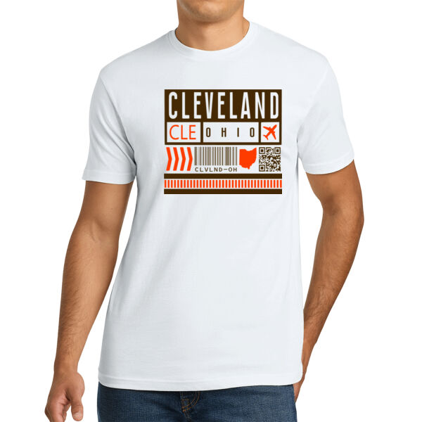 Cleveland Ticket - Unisex Premium Cotton T-Shirt Thumbnail