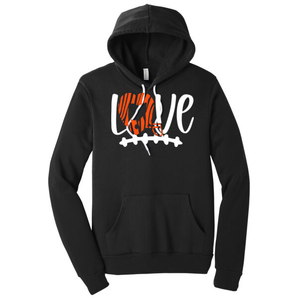 Cincinatti Football Love - Unisex Premium Fleece Hooded Sweatshirt Thumbnail