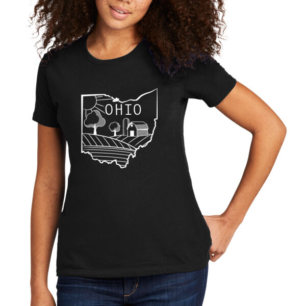 Ohio Farming - Women's Premium Cotton T-Shirt Thumbnail