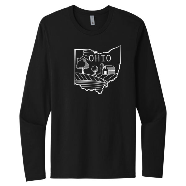 Ohio Farming - Unisex Premium Cotton Long Sleeve T-Shirt Thumbnail