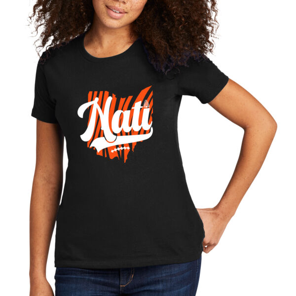 Nati Stripes - Women's Premium Cotton T-Shirt Thumbnail
