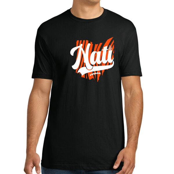 Nati Stripes - Unisex Premium Cotton T-Shirt Thumbnail