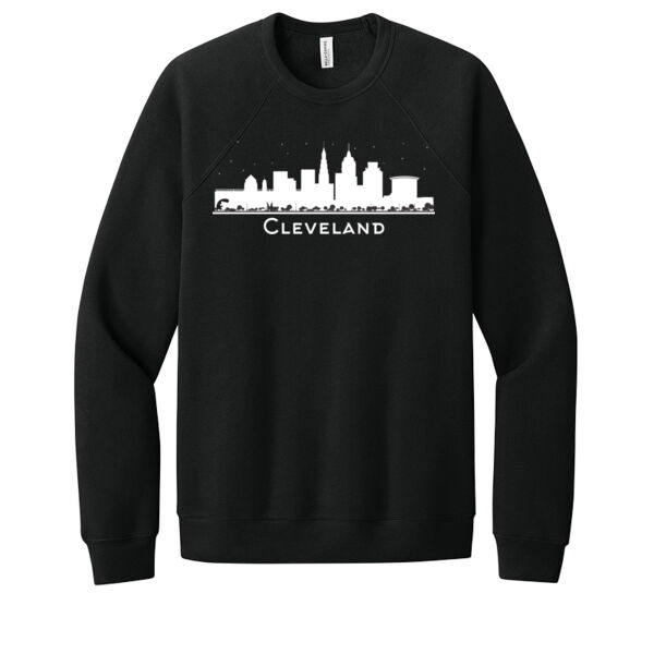 Cleveland Silhouette - Unisex Premium Fleece Crew Sweatshirt Thumbnail