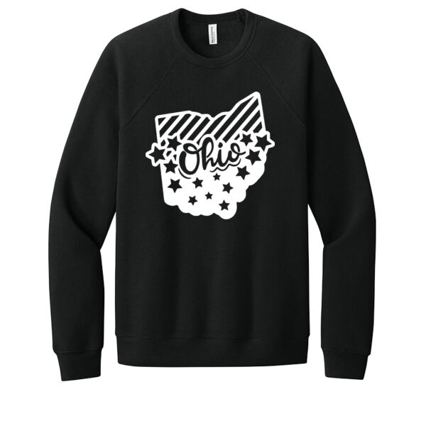 Ohio Stars and Stripes - Unisex Premium Fleece Crew Sweatshirt Thumbnail