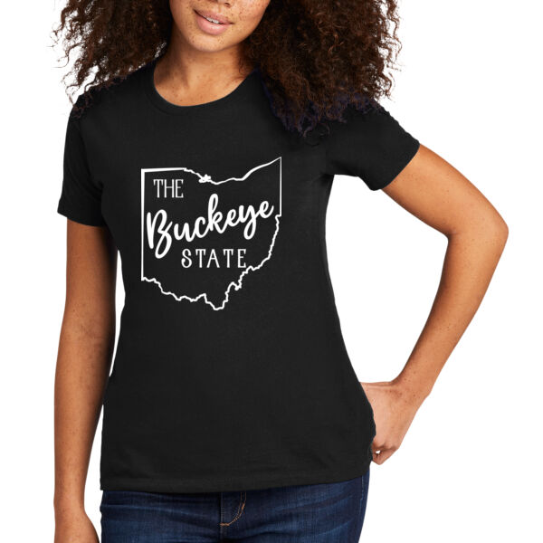 The Buckeye State - Women's Premium Cotton T-Shirt Thumbnail