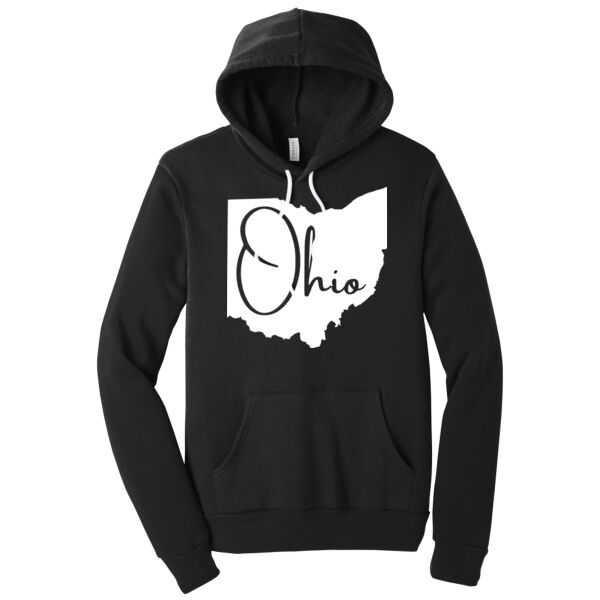 Ohio Map - Unisex Premium Fleece Hooded Sweatshirt Thumbnail