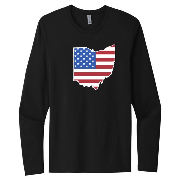 Ohio USA - Unisex Premium Cotton Long Sleeve T-Shirt Thumbnail