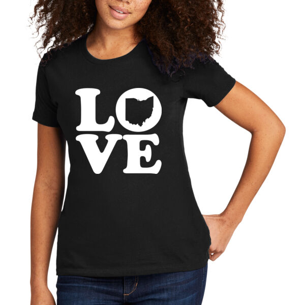 Ohio Love - Women's Premium Cotton T-Shirt Thumbnail