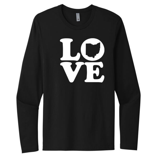 Ohio Love - Unisex Premium Cotton Long Sleeve T-Shirt Thumbnail