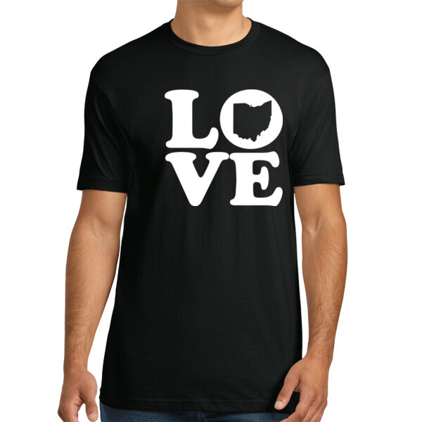 Ohio Love - Unisex Premium Cotton T-Shirt Thumbnail