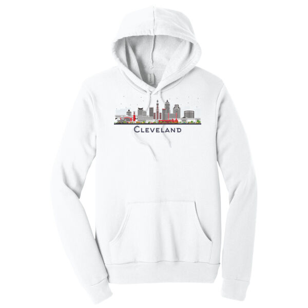 Cleveland Skyline - Unisex Premium Fleece Hooded Sweatshirt Thumbnail