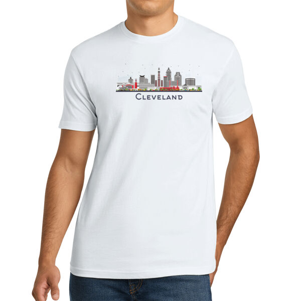 Cleveland Skyline - Unisex Premium Cotton T-Shirt Thumbnail