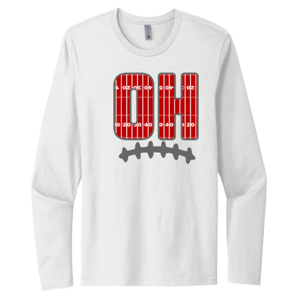 OH Football - Unisex Premium Cotton Long Sleeve T-Shirt Thumbnail