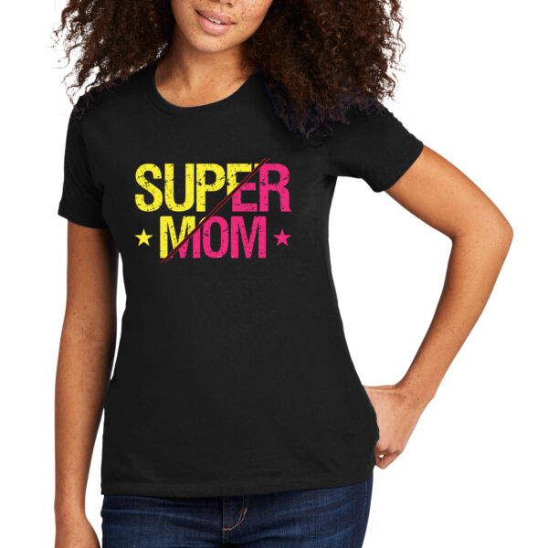 Super Mom 2 - Women's Premium Cotton T-Shirt Thumbnail