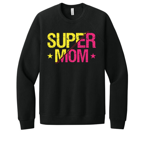Super Mom 2 - Unisex Premium Fleece Crew Sweatshirt Thumbnail