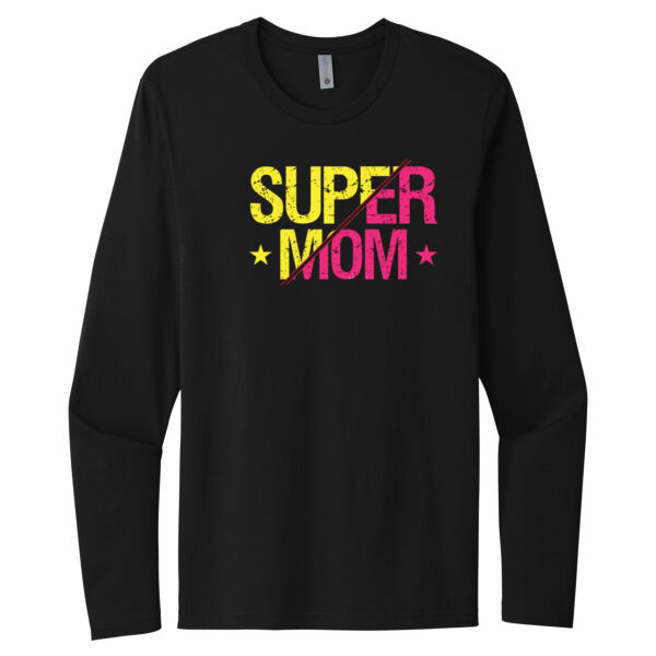 Super Mom 2 - Unisex Premium Cotton Long Sleeve T-Shirt Thumbnail