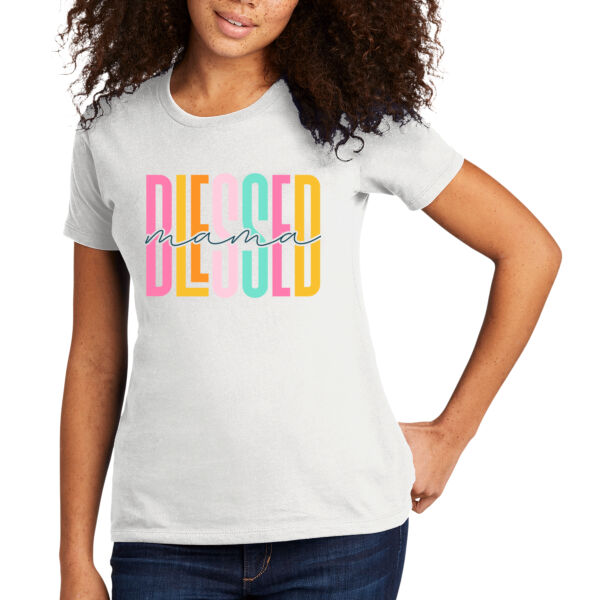 Blessed Mama - Women's Premium Cotton T-Shirt Thumbnail
