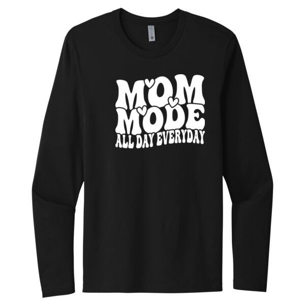 Mom Mode - Unisex Premium Cotton Long Sleeve T-Shirt Thumbnail