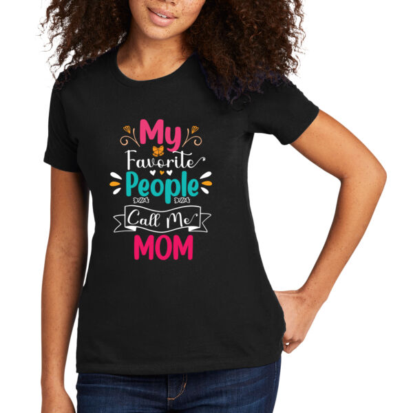 Call Me Mom - Women's Premium Cotton T-Shirt Thumbnail