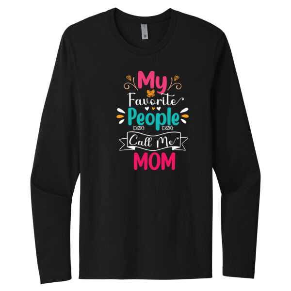 Call Me Mom - Unisex Premium Cotton Long Sleeve T-Shirt Thumbnail