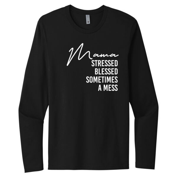 Mama in a Mess - Unisex Premium Cotton Long Sleeve T-Shirt Thumbnail