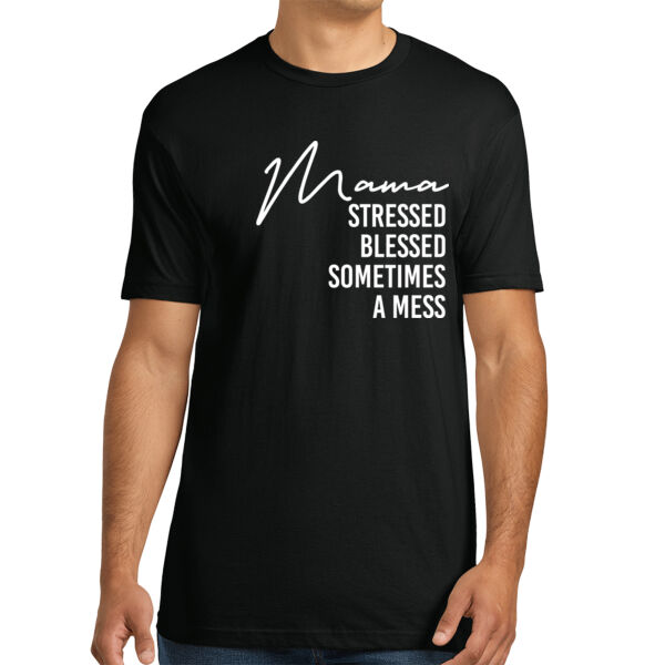 Mama in a Mess - Unisex Premium Cotton T-Shirt Thumbnail
