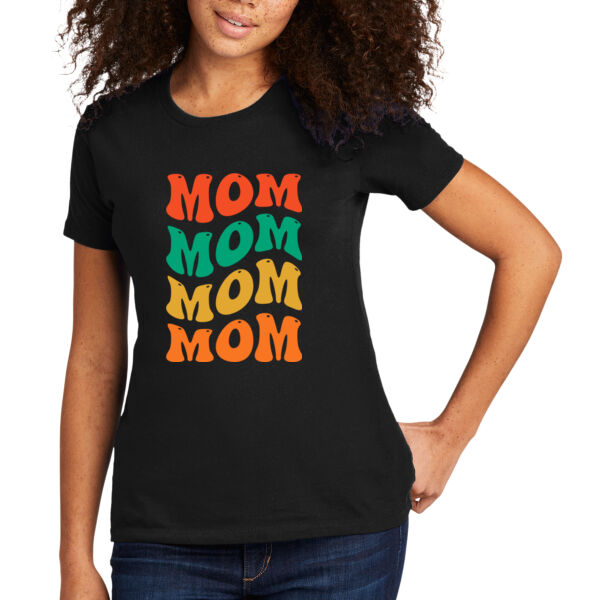 Mom, Mom, Mom - Women's Premium Cotton T-Shirt Thumbnail
