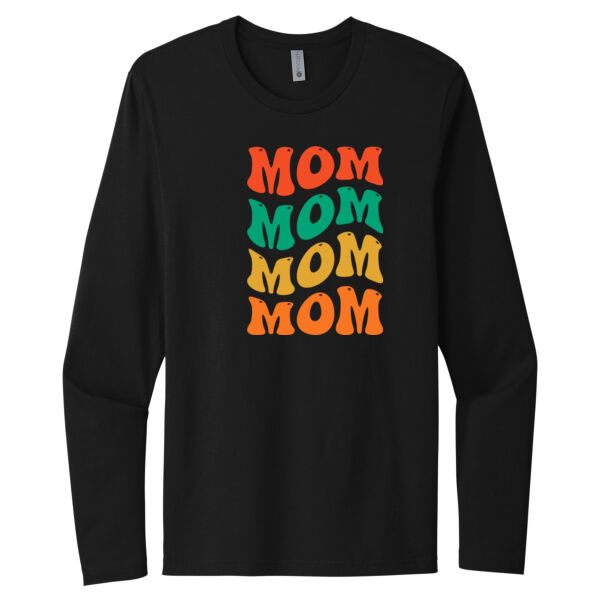 Mom, Mom, Mom - Unisex Premium Cotton Long Sleeve T-Shirt Thumbnail