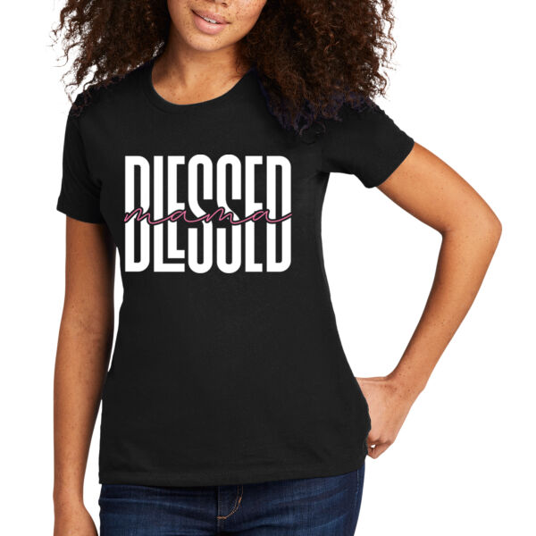 Blessed Mama 2 - Women's Premium Cotton T-Shirt Thumbnail