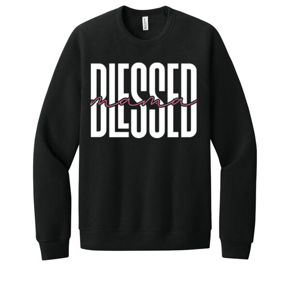 Blessed Mama 2 - Unisex Premium Fleece Crew Sweatshirt Thumbnail