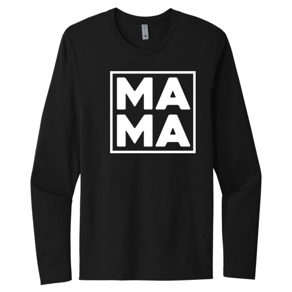 Ma Ma - Unisex Premium Cotton Long Sleeve T-Shirt Thumbnail
