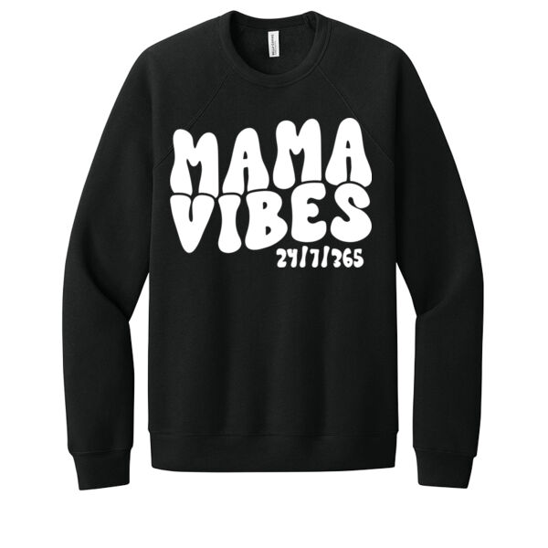 Mama Vibes - Unisex Premium Fleece Crew Sweatshirt Thumbnail