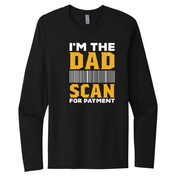 Dad Payment Method - Unisex Premium Cotton Long Sleeve T-Shirt Thumbnail