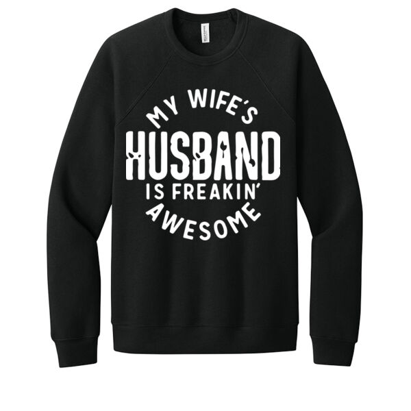 Wife's Husband - Unisex Premium Fleece Crew Sweatshirt Thumbnail