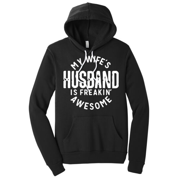 Wife's Husband - Unisex Premium Fleece Hooded Sweatshirt Thumbnail