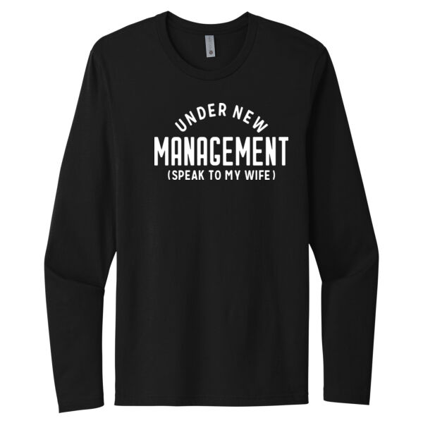 Under New Management - Unisex Premium Cotton Long Sleeve T-Shirt Thumbnail