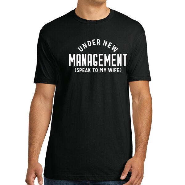 Under New Management - Unisex Premium Cotton T-Shirt Thumbnail