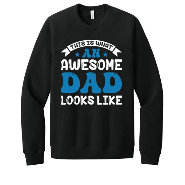 What an Awesome Dad - Unisex Premium Fleece Crew Sweatshirt Thumbnail