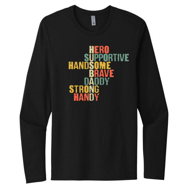 Husband Definition - Unisex Premium Cotton Long Sleeve T-Shirt Thumbnail