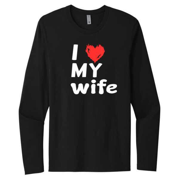 I Love My Wife - Unisex Premium Cotton Long Sleeve T-Shirt Thumbnail