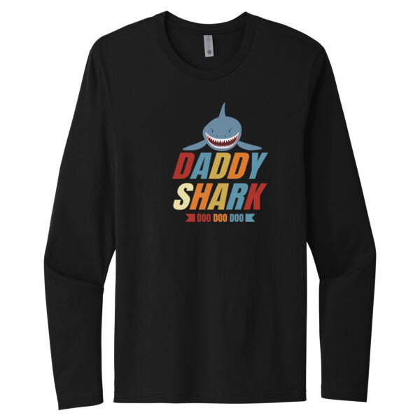 Daddy Shark - Unisex Premium Cotton Long Sleeve T-Shirt Thumbnail