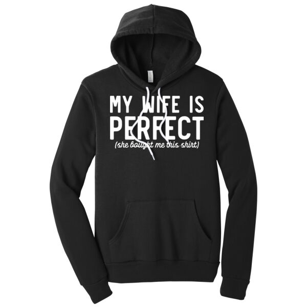 My Wife Is Perfect - Unisex Premium Fleece Hooded Sweatshirt Thumbnail