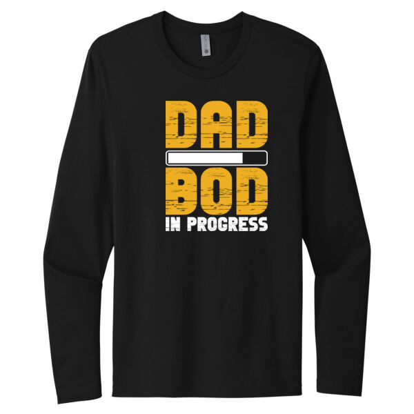 Dad Bod in Progress - Unisex Premium Cotton Long Sleeve T-Shirt Thumbnail