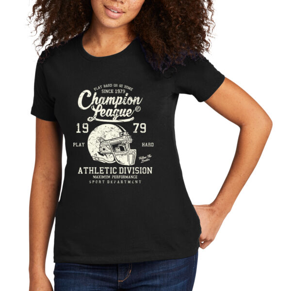 Champion League - Women's Premium Cotton T-Shirt Thumbnail
