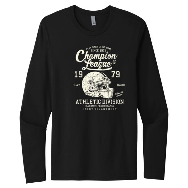 Champion League - Unisex Premium Cotton Long Sleeve T-Shirt Thumbnail