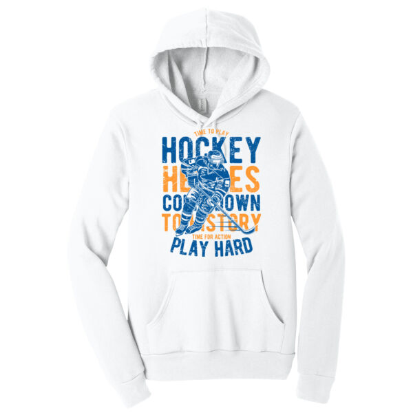 Time to Play Hockey - Unisex Premium Fleece Hooded Sweatshirt Thumbnail