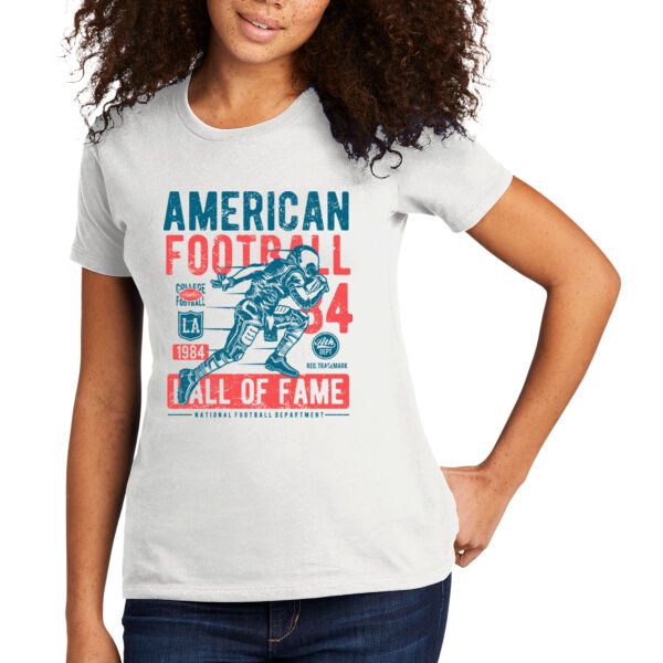 Football Hall of Fame - Women's Premium Cotton T-Shirt Thumbnail