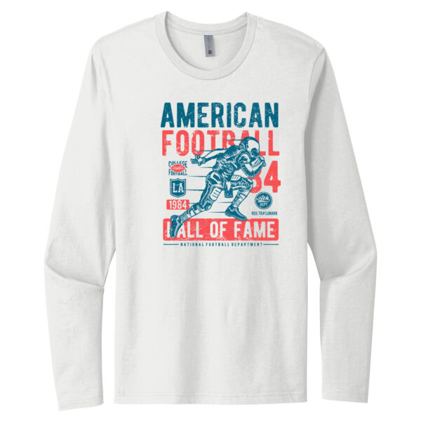 Football Hall of Fame - Unisex Premium Cotton Long Sleeve T-Shirt Thumbnail